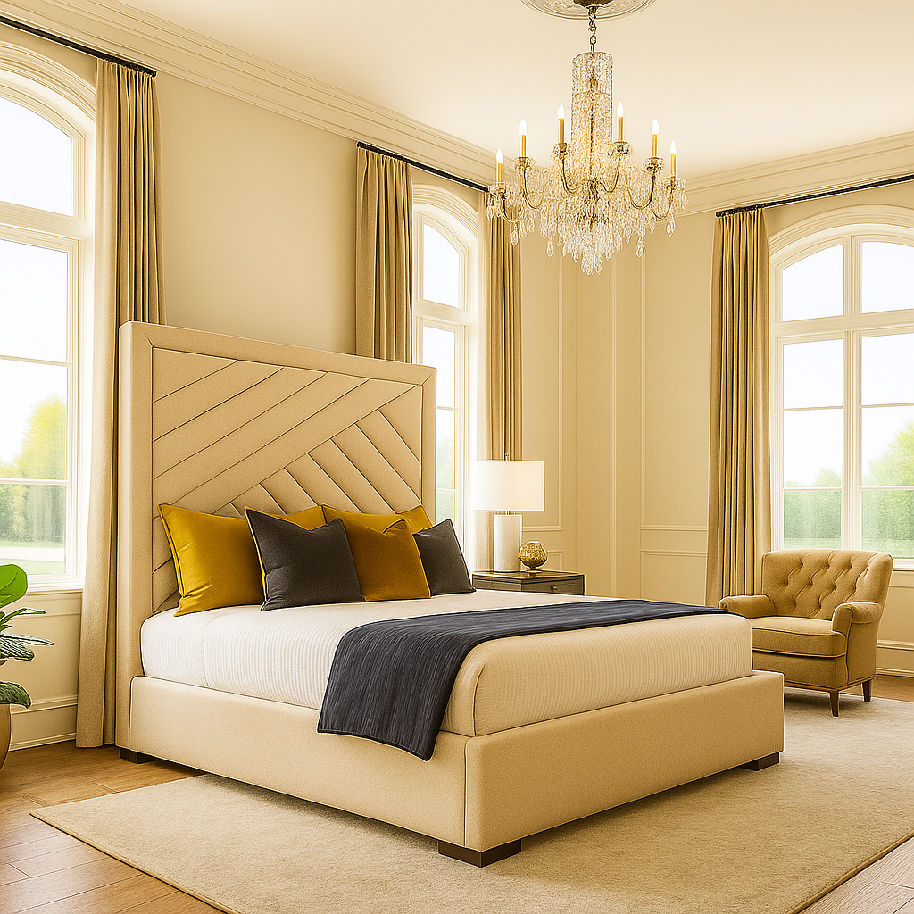 New Sandra Upholstered Bed Frame Home Store Living