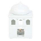 Off White Mosque Oil Burner and Incense Cone Holder N/A