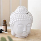 Small Grey Buddha Head Oil Burner and Wax Melter something different