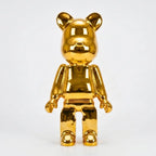 Large 68cm Gold Standing Bear Sculpture Ivan