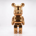 Richmonds 80cm Large Deco Rose Gold Mosaic Standing Bear Ivan