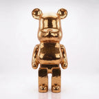 Richmonds 80cm Large Deco Rose Gold Mosaic Standing Bear Ivan