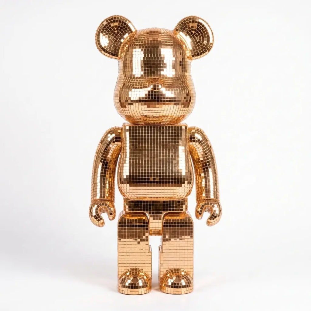 Richmonds 50cm Rose Gold Mosaic Standing Bear Ivan