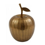 Gold 20cm Brass Apple Ornament sil interiors