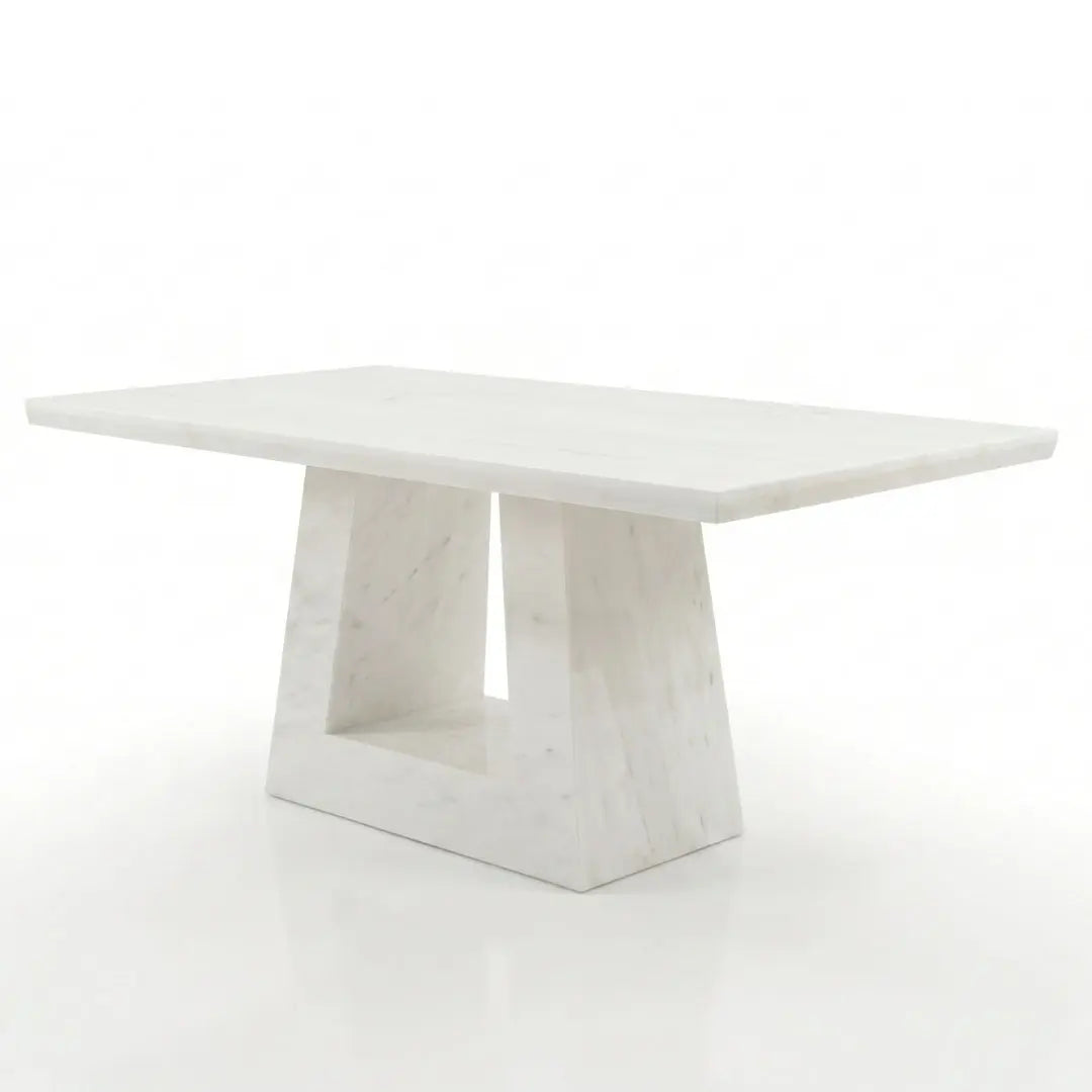 Milan White Marble Dining Table 1.6m / 1.8m / 2.0m Home Store Living
