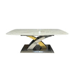 Lucy 1.2m Grey & Gold Coffee Table AWS TRADING LTD