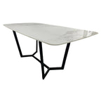 Jessica 1.8m Kasi Gold Ceramic Dining Table AWS TRADING LTD