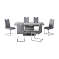 Milan Grey 1.4m-1.8m Extending Dining Set w/ 6 Mabel Dining Chairs Home Store Living
