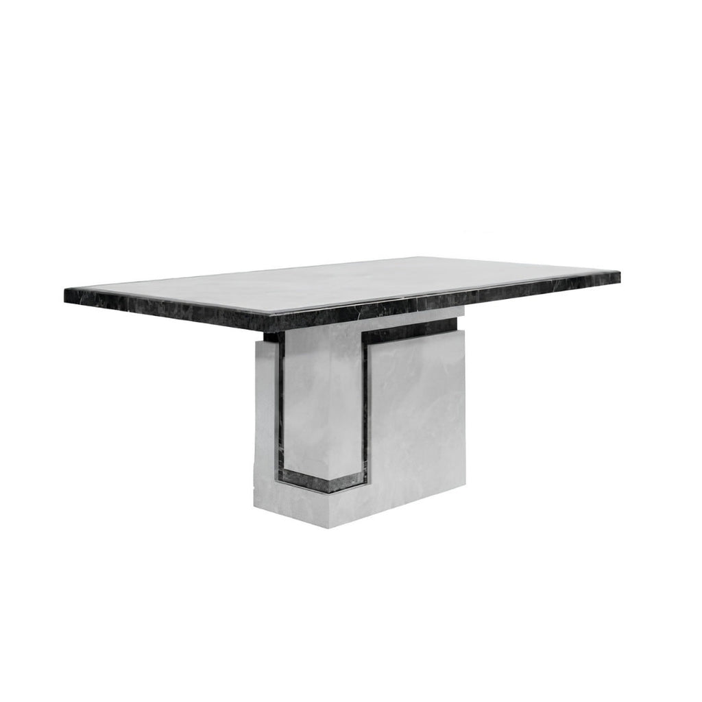 Venus 1.6m Grey Marble Dining Table Home Store Living