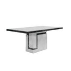 Venus 1.6m Grey Marble Dining Table Home Store Living