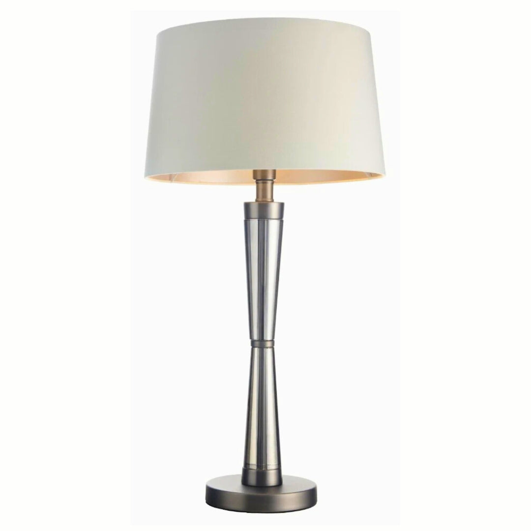 Nelle Matt Black Nickel Finish Table Lamp Home Store Living