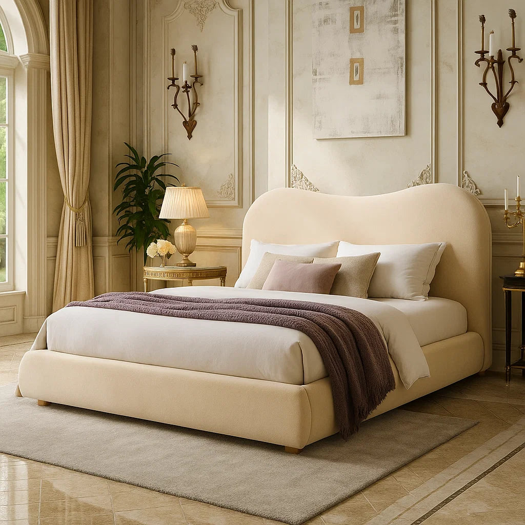 Oval Teddy Upholstered Bed Frame Home Store Living