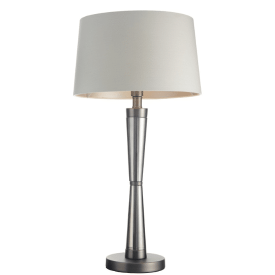 Nyra Matte Black Nickel Table Lamp Home Store Living