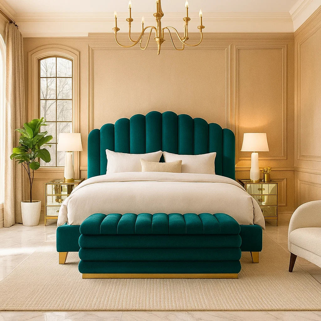 Panel Teddy Upholstered Bed Frame Home Store Living