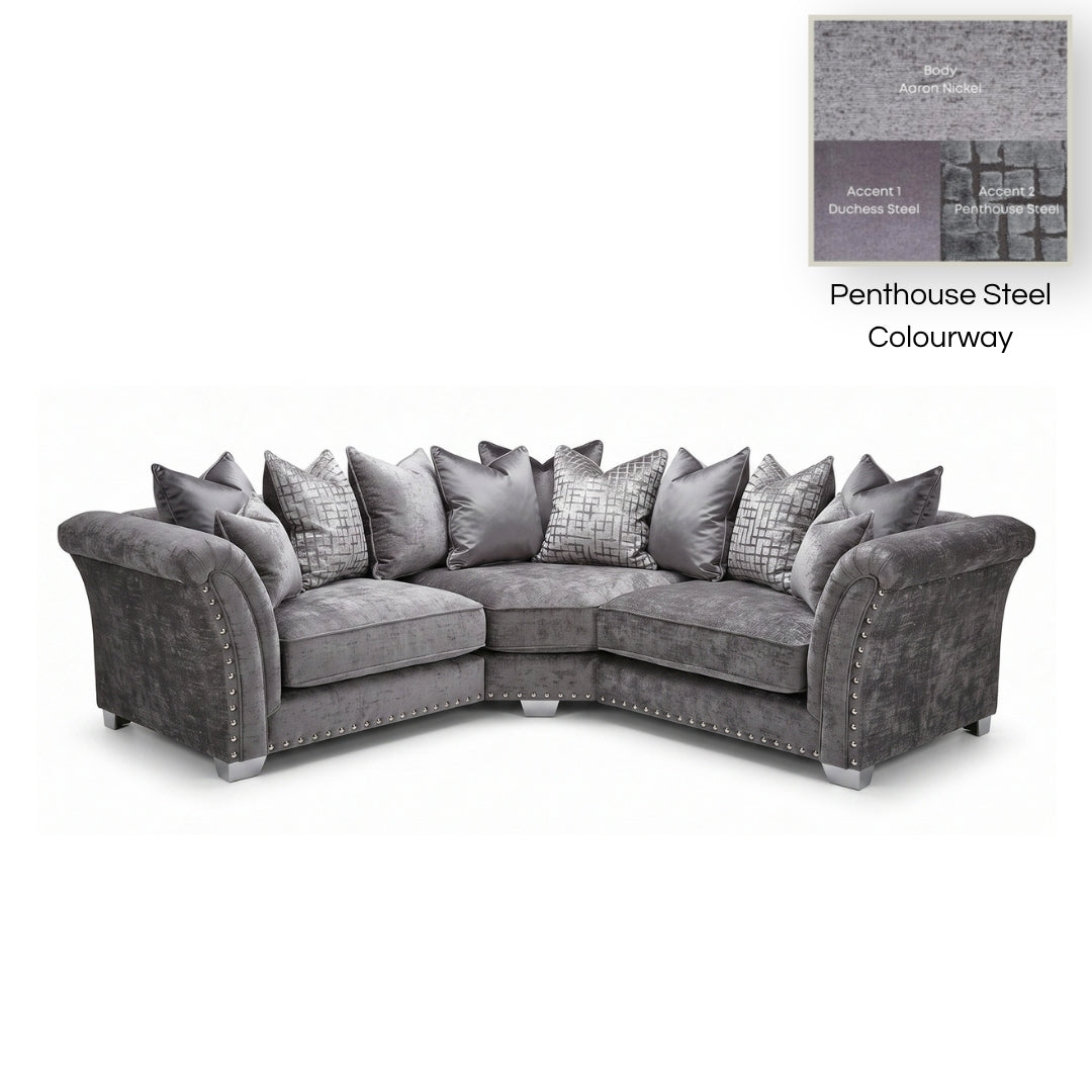 Vana Sofa Range (Penthouse Steel Fabric) Buoyant