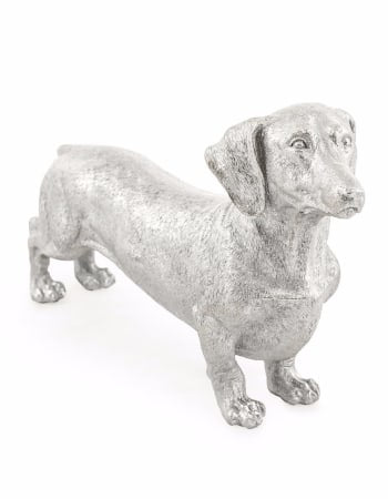 Silver Dachshund Hound Figure Mcgowan and rutherford