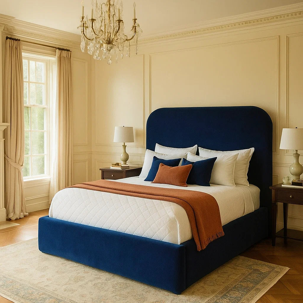 Plain Teddy Upholstered Bed Frame Home Store Living