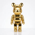 Medium 40cm Gold Standing Bear Sculpture Ivan