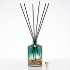 1000ml Midas Fresh Linen Reed Diffuser - Gold Foil Flakes Lesser & Pavey Ltd