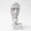 Speak No Evil White Ornament On Base sil interiors