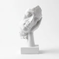 Hear No Evil White Ornament On Base sil interiors