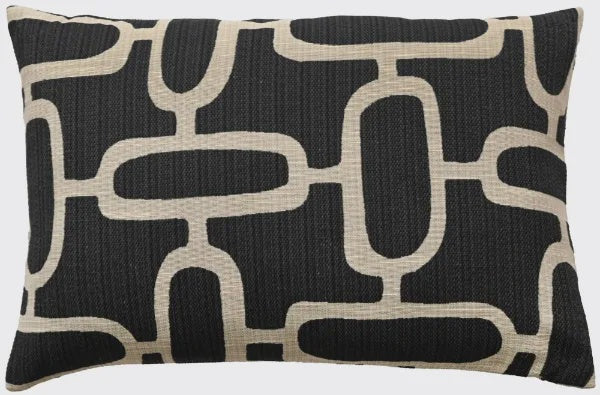 Malini Rectangle Edison Black Cushion malini