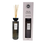 E&W Fig & Lotus 500ml Glass Reed Diffuser sil interiors