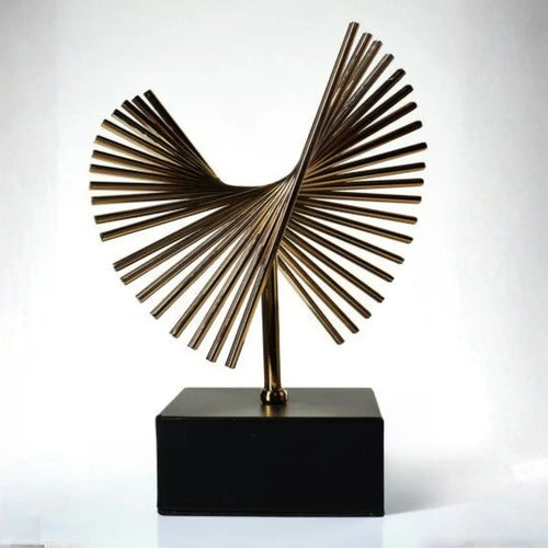 Large 37cm Odel Gold Design On Black Base Ornament Ivan