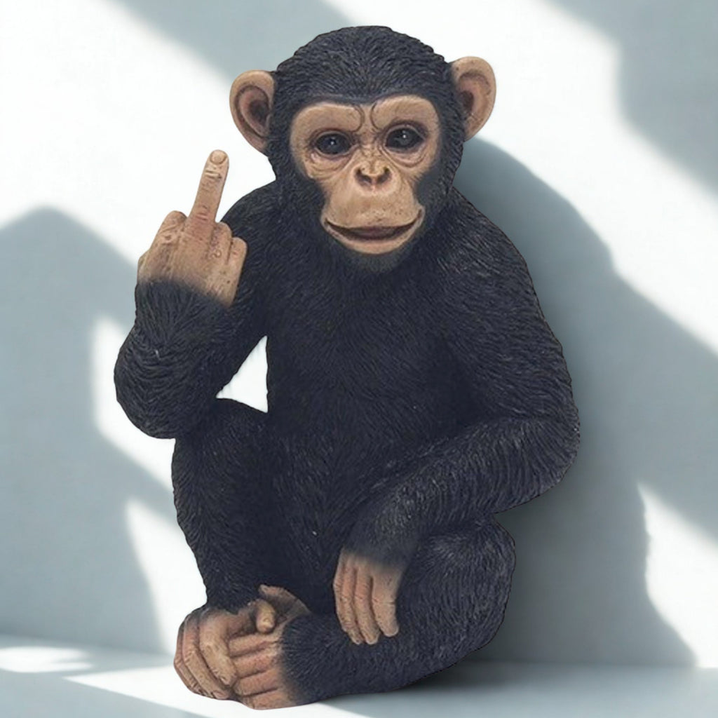 Cheeky Monkey Flipping Off Home Ornament Lesser & Pavey Ltd