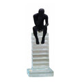 Small 24cm Crystal Staircase Thinking Man Ornament Ivan