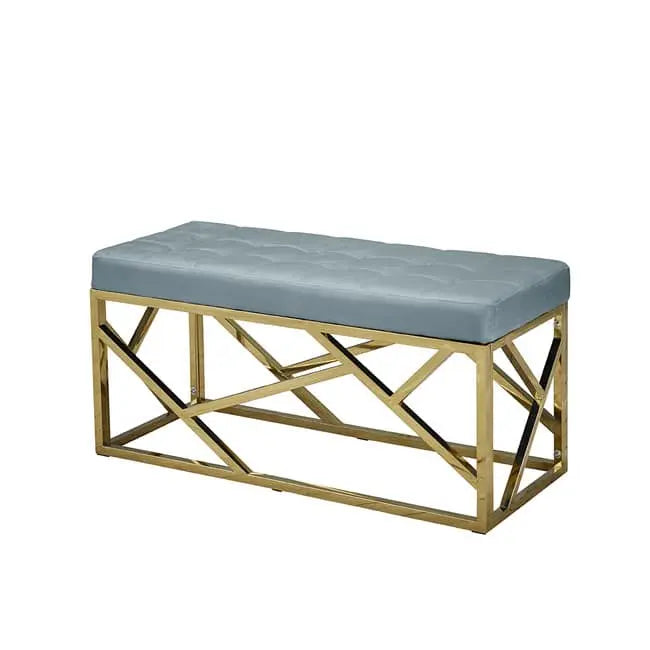 Renata Geometric Style Green Bench Home Store Living