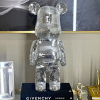 Richmond Interiors Art Deco Chrome Mosaic Standing Bear 50cm