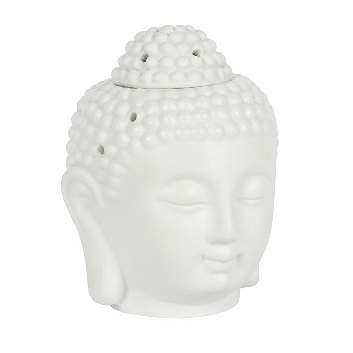 White Buddha Head Oil Burner N/A