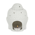 White Buddha Head Oil Burner N/A