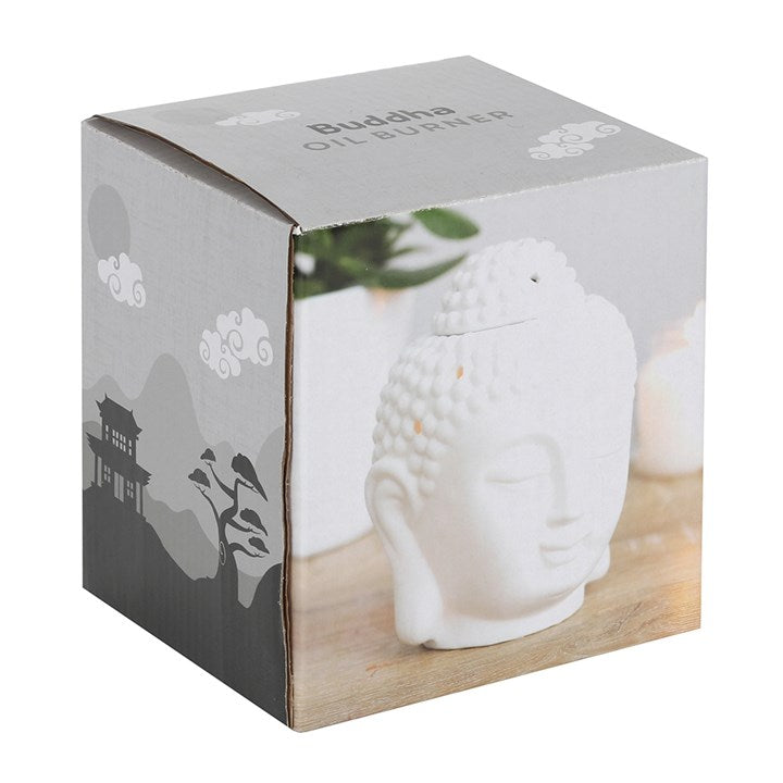 White Buddha Head Oil Burner N/A