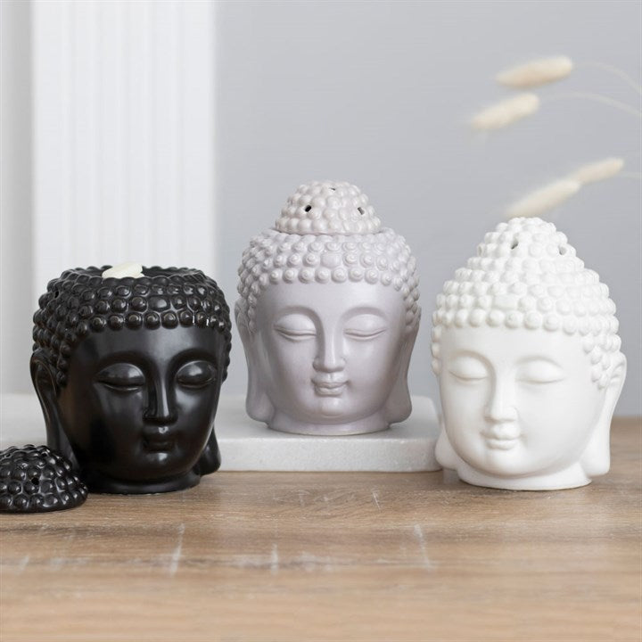 White Buddha Head Oil Burner N/A