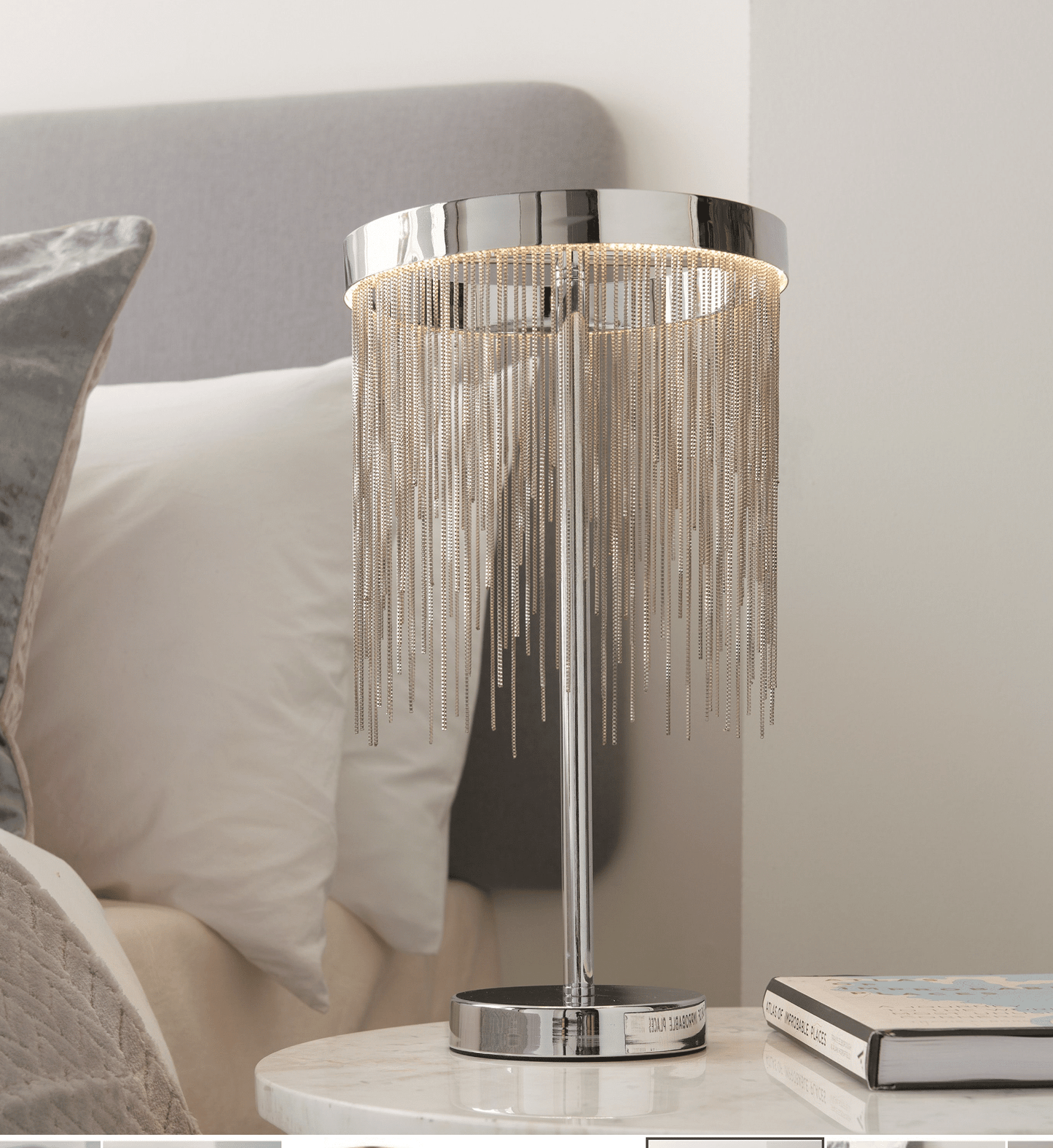 Zhara Table Lamp Chome