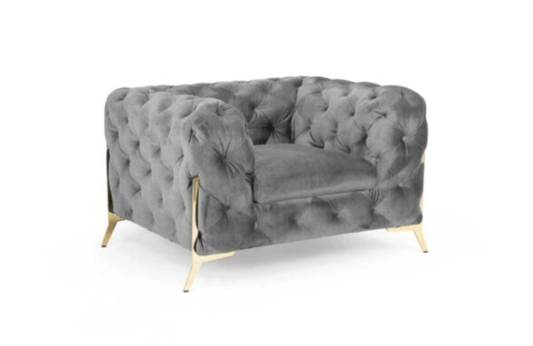 Chelsea Chesterfield Sofa Armchair Grey Home Store Living