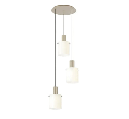 Brandon Ripple 49.5cm Round Pendant, 3 Light Adjustable E27 Home Store Living