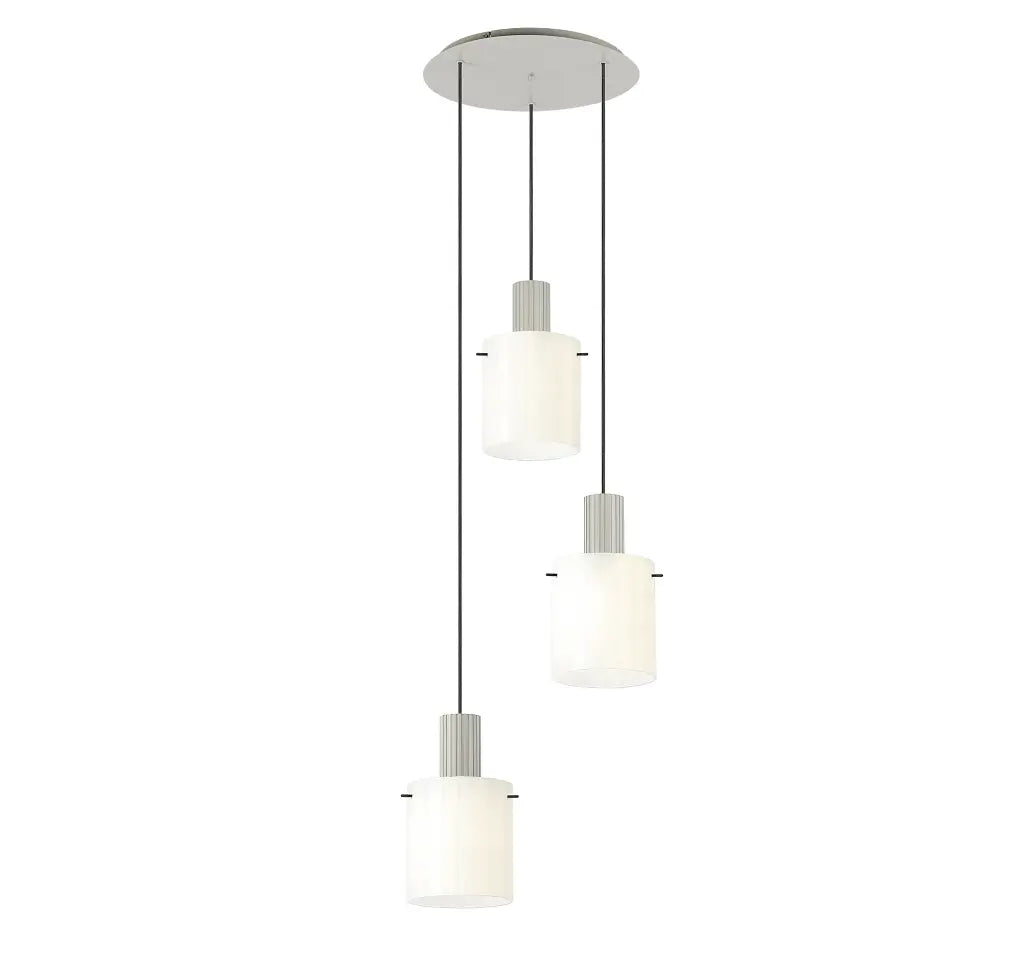 Brandon Ripple 49.5cm Round Pendant, 3 Light Adjustable E27 Home Store Living