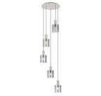 Brandon Ripple 66cm Round Pendant, 5 Light Adjustable E27 Home Store Living