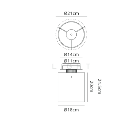 Brandon Ripple 21cm Round Ceiling Flush, 1 Light Flush Fitting E27