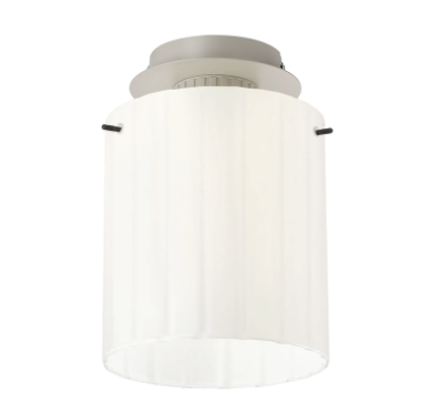 Brandon Ripple 21cm Round Ceiling Flush, 1 Light Flush Fitting E27