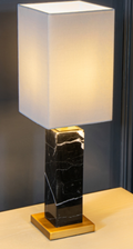 Micaela Black Marble Table Lamp
