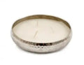 Silver Hammered Candle - Small 15cm sil interiors