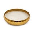 Gold Hammered Candle - Small 15cm sil interiors