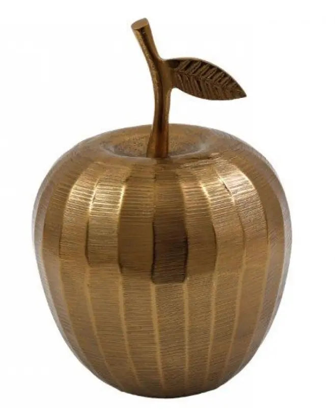 Gold Brass Apple Ornament - Large sil interiors