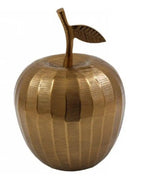 Gold Brass Apple Ornament - Large sil interiors