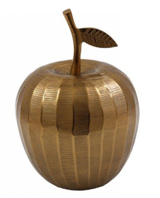 Gold Apple Ornament - Large sil interiors