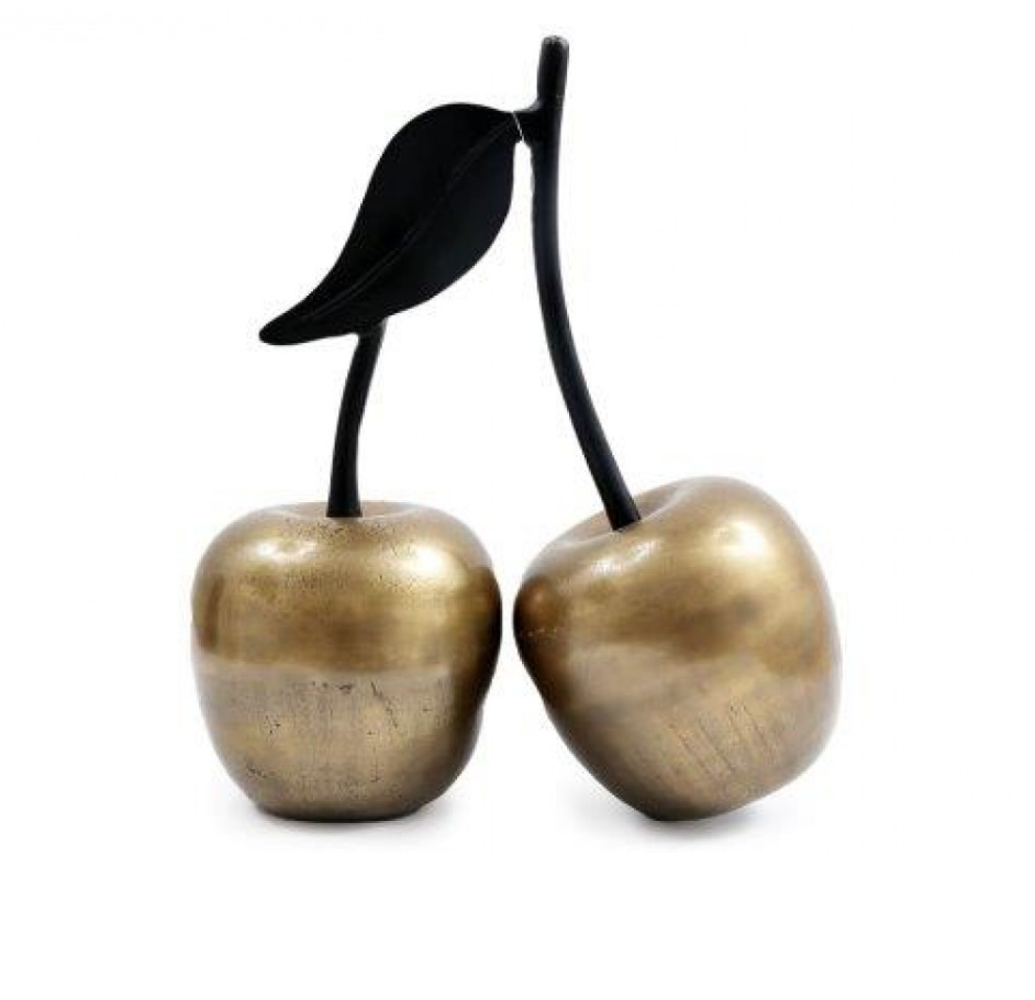 Gold Cherry Ornament - Large sil interiors